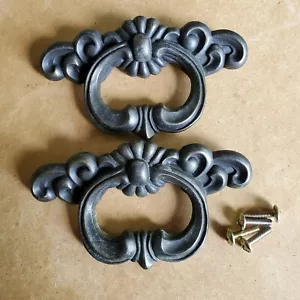 Two(2) Vintage Decorative Antique Handle Pulls for Dresser/Chest/Drawer/etc. - Picture 1 of 2