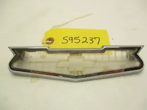 1960 Chevy Biscayne etc Trunk Emblem 7 1/4" Straight Six OEM - Foto 1 di 9