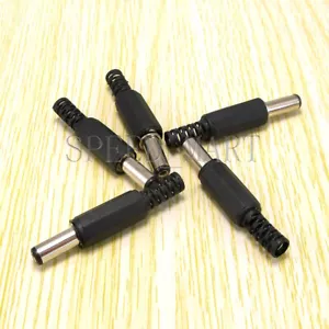 5 pz connettore maschio spina di alimentazione DC 2,1 mm x 5,5 mm x 14 mm fai da te nuovo - Foto 1 di 2