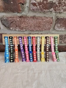 12pcs/lot Dog Puppy Cat Collars Nylon Leashes Pet Collars Multiple Colors New - Picture 1 of 10