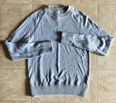 Mossimo Men's Crew Blue 100% Cotton Pullover Long Sleeve Sweater Mens S - Image 1 of 3