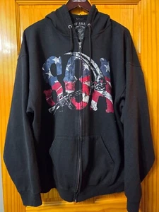 Sons of Anarchy Gun Skull Logo Hoodie Jacke Herren 2XL American Moto Rock XXL - Bild 1 von 8
