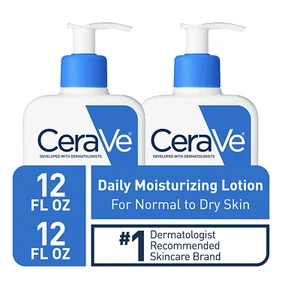 Loción hidratante, piel normal a seca CeraVe diaria (12 fl. oz., 2 piezas.) - Imagen 1 de 5