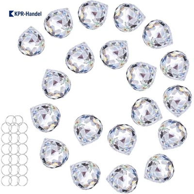 Veilchenfarben K9-Kristall Anhänger 40 mm, 20 Stück für Räume und Anlässe - Bild 1 von 4