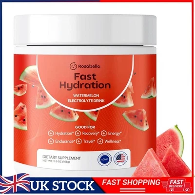 Rosabella Watermelon Electrolyte Drink.Powder For Fast Hydration Drink 5.6oz🔥