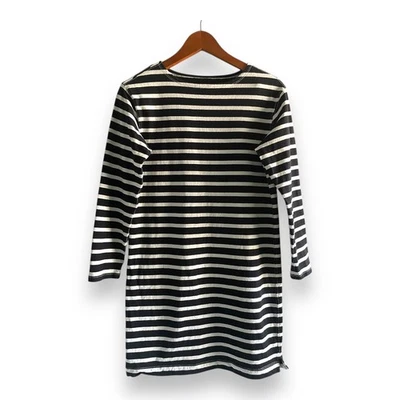 Everlane Mini Dress Size XXS Mariner Navy Blue Striped Organic Cotton Minimalist - Image 1 of 4