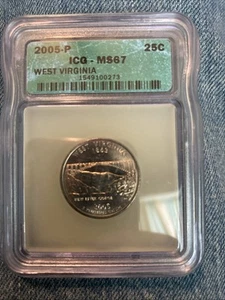 2005-P ICG West Virginia State Quarter MS67 business class - Picture 1 of 2