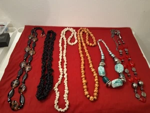 Fashion Statement Grob Schmuck Damen Halsketten 6 Stück - Bild 1 von 4