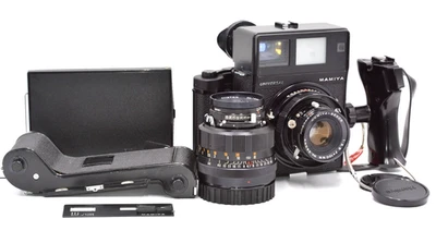 [N.NEUWERTIG] Mamiya Universal Press 100mm 127mm Objektiv 6×7 6×9 POLAROID Rückseite aus Japan - Bild 1 von 4