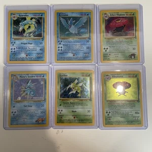 Vintage Pokémon Cards Base Set And Base Set 2 Holo Lot Of 6 Gyarados Articuno - Picture 1 of 14
