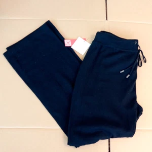 Liz Claiborne Sport weiche schwarze Kordelzug Hose Damen M schwarz Stretch Pull On - Bild 1 von 7