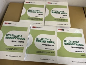 Camiones Hino 2011/2012/2013 - 238, 258, 268, 338 - Manual de taller, juego de 5 volúmenes - Imagen 1 de 10