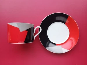 Fab Vintage 1980er Studio Nova Tasse & Untertasse◾Kenneth Cornet Design Neu mit Etikett - Bild 1 von 8