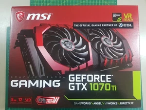 Nvidia MSI GTX 1070 Ti Gaming Graphics Card 8 GB GDDR5 DX12 - Tested And Working - Picture 1 of 15