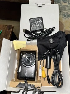 Nikon COOLPIX S4100 Digital Camera 14MP 5X Optical Zoom Lens Black - Picture 1 of 4