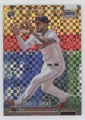 2022 Topps Stadium Club Chrome Updates X-Fractor Gabriel Arias #339 Rookie RC - Image 1 of 2