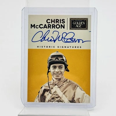 2014 Panini Golden Age Chris McCarron Autograph Historic Signatures Card #CMC - Image 1 of 3