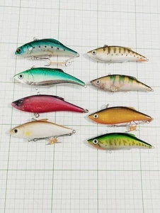 Vibration Lure Set 7cm/8.5cm Black Fishing Baits Used - Picture 1 of 2