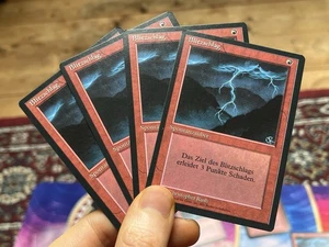 4x German FBB • Lightning Bolt • NM • Mtg (1718) - Picture 1 of 19