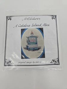 Kit de punto de cruz mini contado vintage Jean Lanning Art Ventures Catalina Island - Imagen 1 de 3