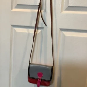 Vera Pelle Womens Crossbody Purse Bag Multi Color Small Adjustable Strap - Picture 1 of 14
