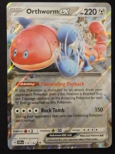 Orthworm ex 110/142 S&V Stellar Crown Double Rare Holo Pokémon TradingCG 2024 NM - Picture 1 of 2