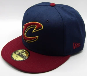 New Era 59Fifty Cleveland Cavaliers Blue Red Cap Fitted Size 7 1/2 - Picture 1 of 9