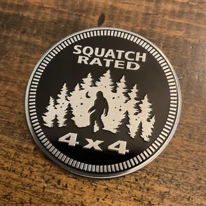 Sasquatch Rated 4X4 Fender Badge for JEEP WRANGLER YJ JL JK TJ CJ JT emblem USA - Picture 1 of 5