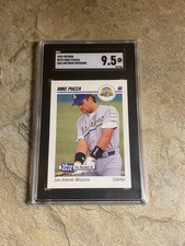 1992 Skybox Mike Piazza #573 San Antonio Missions Rookie Card Graded SGC-9.5 MT+