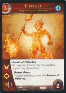 HER-017 FIRELORD Upper Deck Marvel VS System FIRST FAMILY THE HERALDS - Picture 1 of 2
