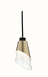 Hudson Valley Lighting Angie Steel 1 Light Pendant - Picture 1 of 2