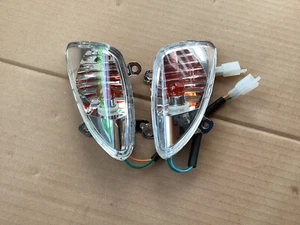 Blinker vorne lins und rechts inklusive Glühbirnen in Klarglas für Retro Roller - Bild 1 von 2