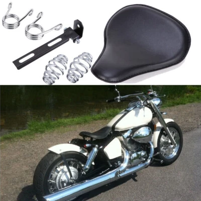 For Honda Shadow Spirit Aero ACE VT 750 1100 Bobber 13" Solo Seat Spring Saddle - Image 1 of 4