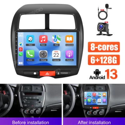 6+128GB 10'' Android13 Für Mitsubishi ASX 2010-2016 Autoradio Navi GPS DAB+ USB - Bild 1 von 4