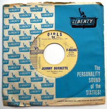 JOHNNY BURNETTE 45 Girls  I've Got A Lot Of Things To Do PROMO Teen BOPPER w6259