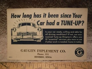Cartolina Promemoria Servizio Pontiac 1949-1954 -'Da quanto tempo --Sintonizzata--su?' - Foto 1 di 1