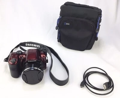 Цифровая камера Samsung серии WB WB1100F 16,4 Мп - красная - Изображение 1 из 4