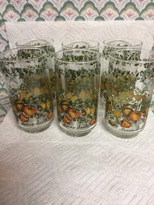 Set di 6 bicchieri Corelle SPICE OF LIFE Bonne Sante 10 oz ~ 5"" occhiali in perfette condizioni lotto D - Foto 1 di 6