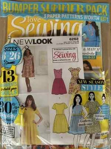 Love Sewing magazine #136 2024 Bumper Summer pack. 3 paper patterns inc New Look - Picture 1 of 6