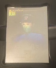 1991 Silver Star Field Of Vision Nolan Ryan 3D  Refractor Hologram Texas Rangers