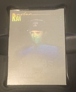 1991 Silver Star Field Of Vision Nolan Ryan 3D  Refractor Hologram Texas Rangers
