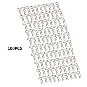 100pcs Stainless Steel Body Shell Clips Pin for RC 1/10 Model Car HSP Redcat - Picture 1 of 8
