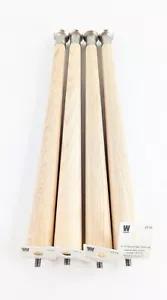 Waddell Round Taper Table Leg Quality Hardwood 15-1/2 inch 2516 - Set of 4 - - Picture 1 of 7