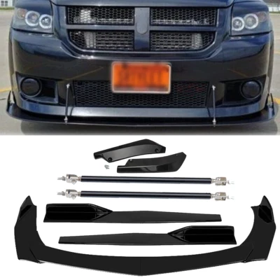 For Dodge Caliber SRT Front Rear Bumper Lip Spoiler Splitter Body Kit Side Skirt Foto 1 de 4