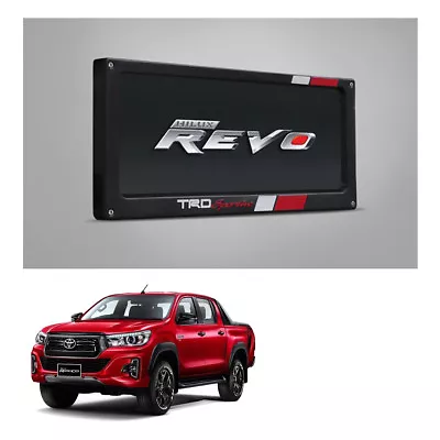 Genuine Sportivo License Plate Frame Black Red For Toyota Hilux Revo 2015 19 - Image 1 of 4