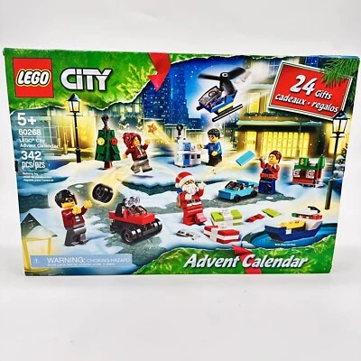 NUEVO Lego 60268 CIUDAD Navidad Vacaciones Adviento Calendario 342 piezas Juego de Construcción Foto 1 de 4