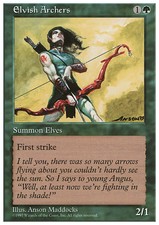 Magic the Gathering MTG Elvish Archers (292) Fifth Edition   LP