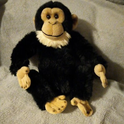 Webkinz Signature Chimpanzee Plush Monkey Stuffed Jungle Animal WKS1002 No Code  - Image 1 of 4