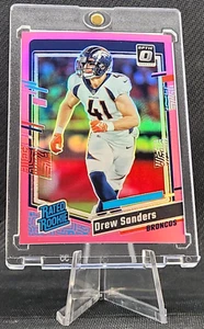 2023 Panini Donruss Optic - Rated Rookie Pink Prizm #230 - Drew Sanders (RC) - Foto 1 di 3