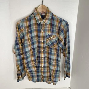Vintage McGregor Button Up Shirt Boys Size 16, Checkered Multicolor, Long Sleeve - Picture 1 of 8